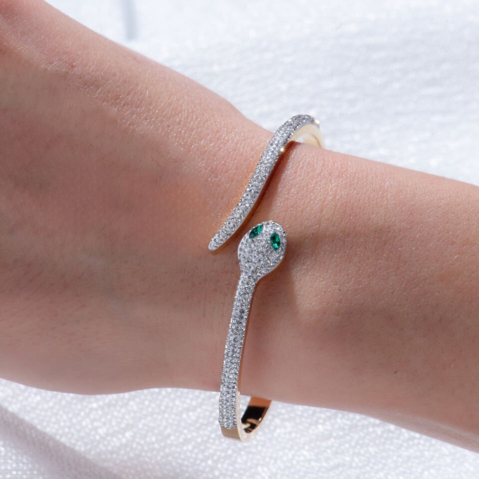 Silver Bileklik Yılan Model Çelik Bileklik