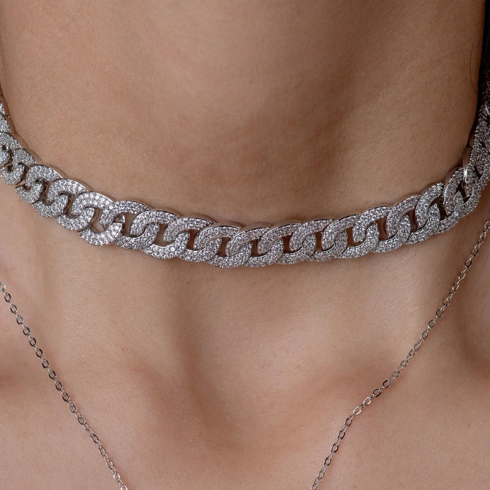 Silver Taşlı Gurmet Kolye