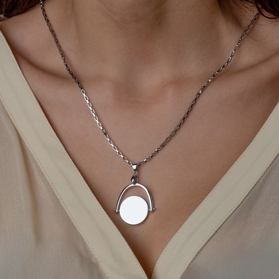 Plaka Model Silver Kolye