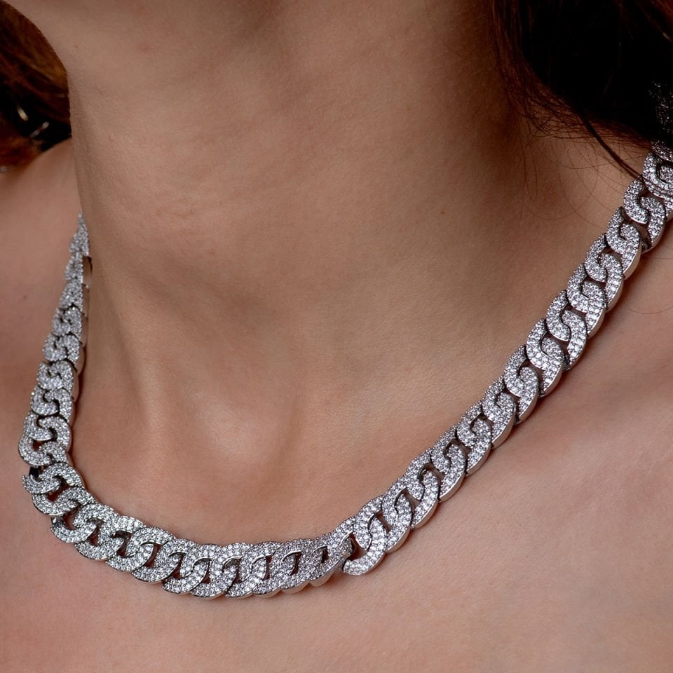 Özel Seri Kolye Silver Taşlı Gurmet Kolye